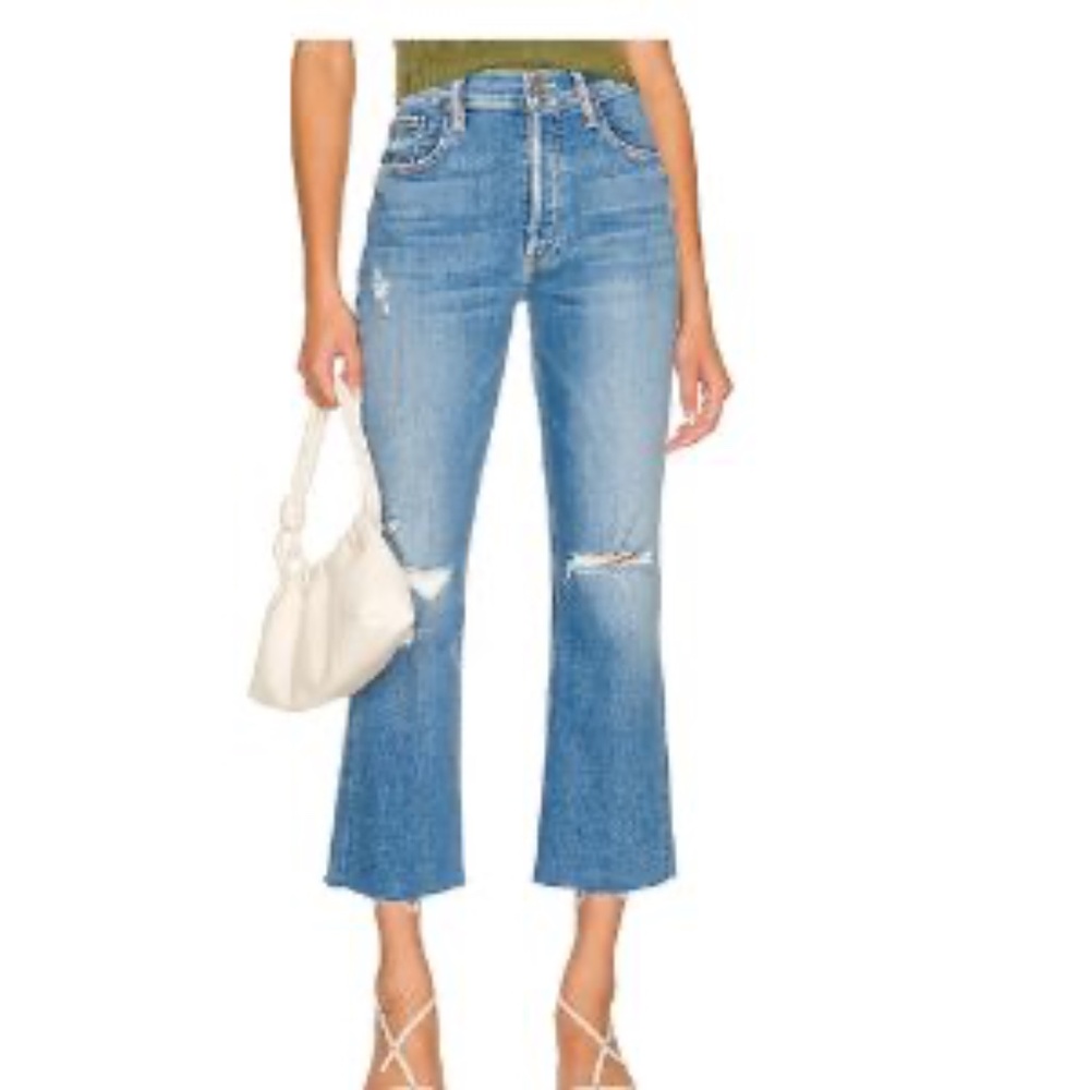 Mother the Tripper Ankle Fray Jeans "Play Like a Pirate" Size 24